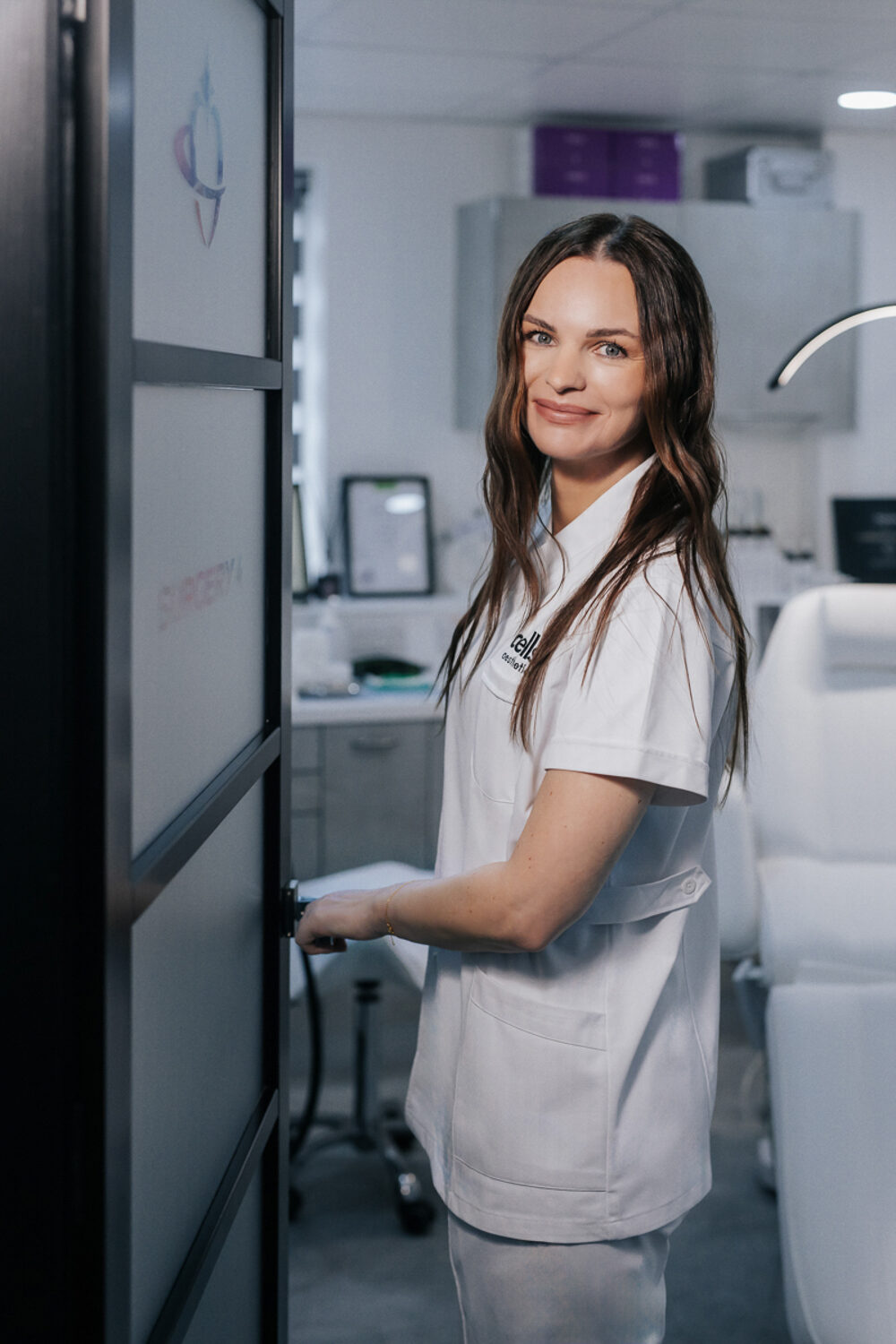 Warm clinical portrait